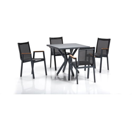  Samara 1 Grey, Black vrtna miza in stoli, (21065120) Slike