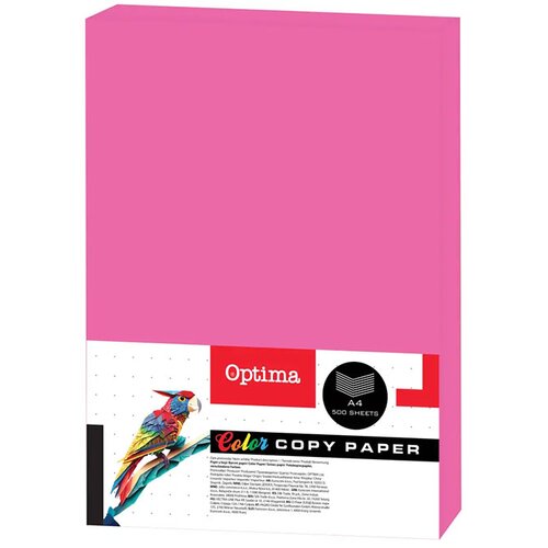Optima Barvni fotokopirni papir A4, fluorescentna fuksija, 500 listov Cene