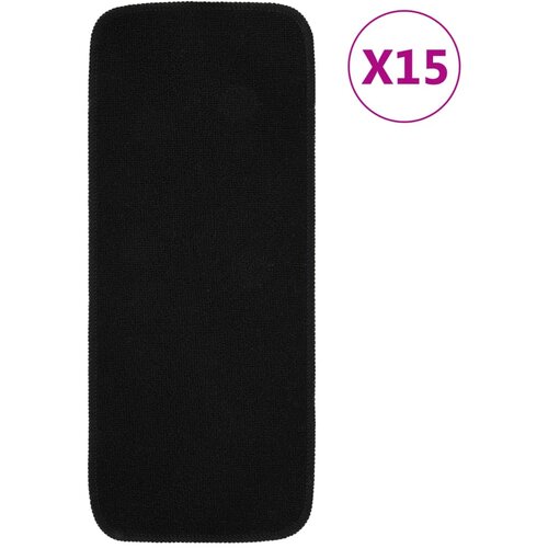 vidaXL Preproge za stopnice 15 kosov 60x25 cm črne nedrseče Cene