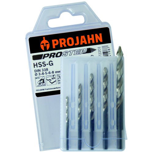 Projahn PROSTEP DIN 338 Burgije za metal HSS-G 3-4-5-6-8 Slike