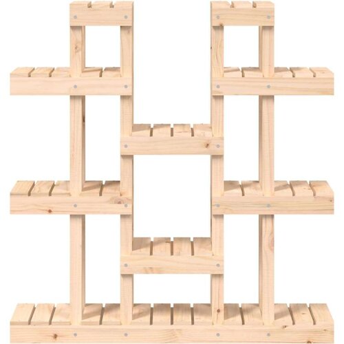  Stalak za biljke 104 5 x 25 x 109 5 cm od masivne borovine Slike
