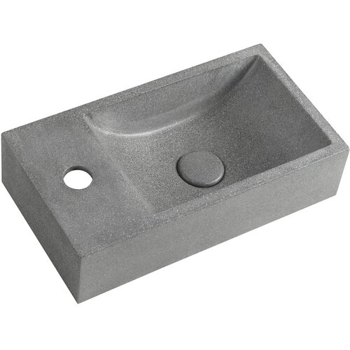 Sapho Temno siv betonski umivalnik za WC 40x22 cm Crest – Cene
