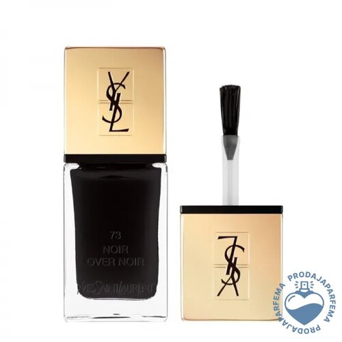 Yves Saint Laurent La Laque Couture (N&amp;deg;73 Noir Over Noir) lak za nokte 10ml Slike