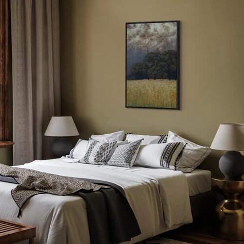  Slika - Hans Thoma &amp;ndash; Calm Before the Storm 80x120 U crnom drvenom okviru Slike