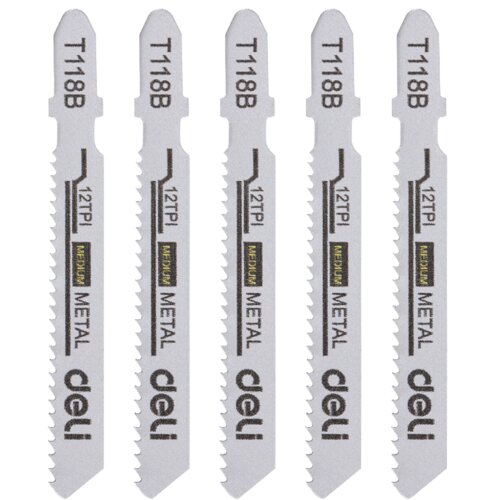 DELI ALATI Set ubodnih testera za metal EDH-QJT012-E4, 50mm, 12 zuba, 5 komada Cene