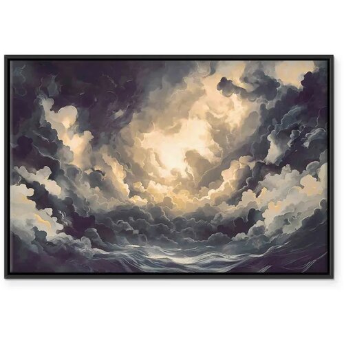  Slika - Epic Light Play: The Sun Battling for Dominance Over the Clouds 90x60 Cijene