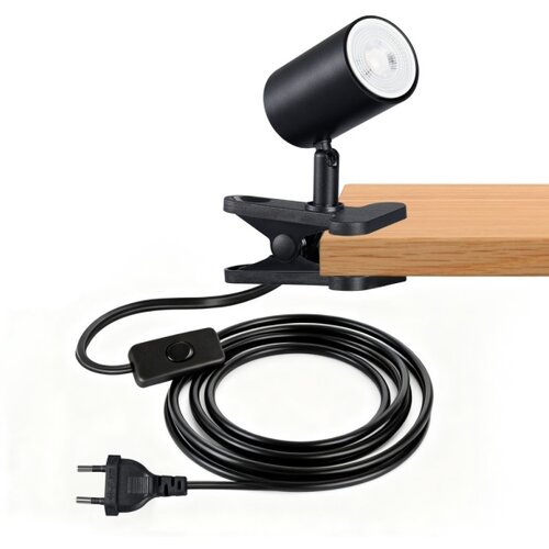  Immax NEO 08291L - Lampa sa klipsom PUNTO 1xGU10/9W/230V crna Slike