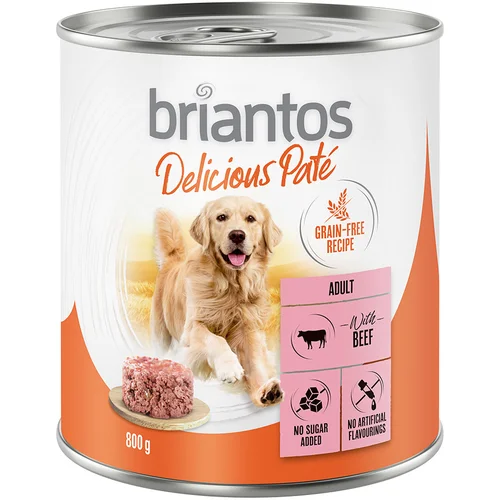 briantos Delicious Paté 24 x 800 g - Govedina