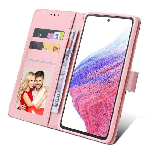  Onasi preklopna torbica Wallet denarnica Fancy Diary Samsung Galaxy A34 - Pomlad vijola Slike
