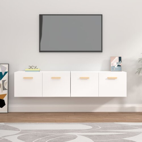 vidaXL Zidni ormarići 2 kom bijeli 80 x 35 x 36,5 cm konstruirano drvo Cene
