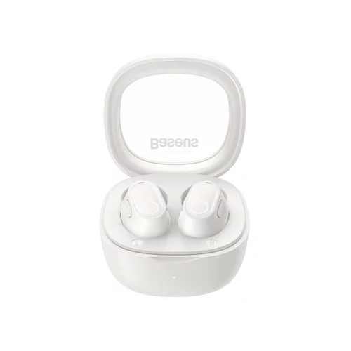 Baseus slušalke+mikrofon Bowie WM02 bele Bluetooth brezžične NGTW180002