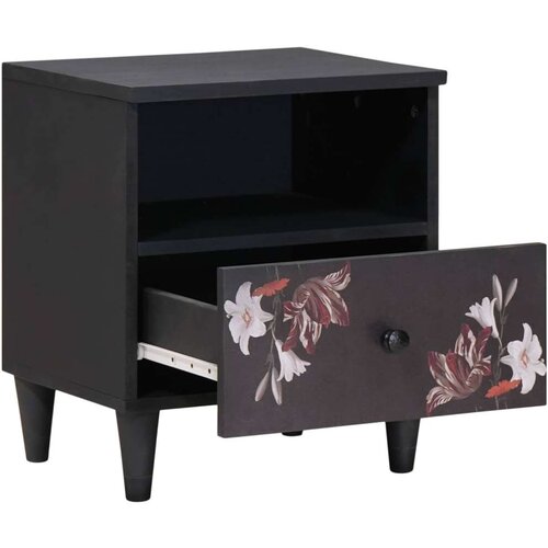 VidaXL Noćni ormarić 2 pcs Smeđa 40 x 33 x 46 cm Čvrsto drvo manga Slike