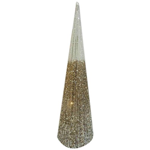 Shiny cone Novogodi&amp;scaron;nja svetlucava jelka 80cm zlatna Slike