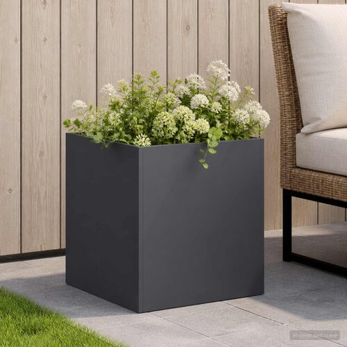  Vrtna saksija Antracit 25 x 25 x 25 cm Čelična vrata Cene