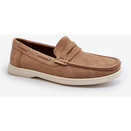 Kesi Men's Eco Suede Loafers Beige Rivanell