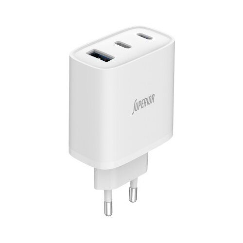 Superior su-6505accl 65w 3a gan fast pd + usb belo Kuciste punjaca ( P1264 ) Slike