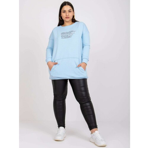 Fashion Hunters RUE PARIS Khaki women's cotton sweatshirt Slike