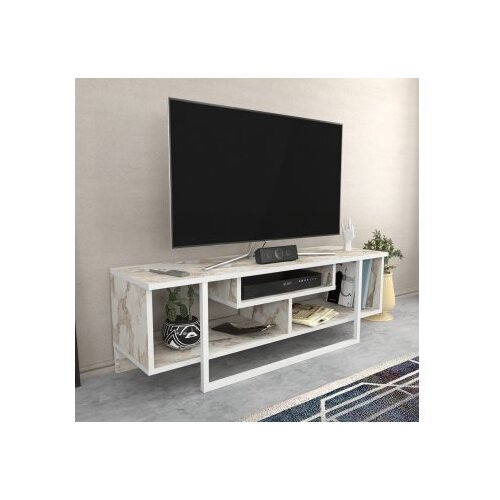 Hanah home tv polica asal 120 ephesus white Cene