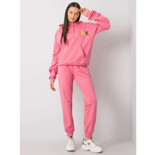 Fashion Hunters Pink two-piece sweatshirt set Slike