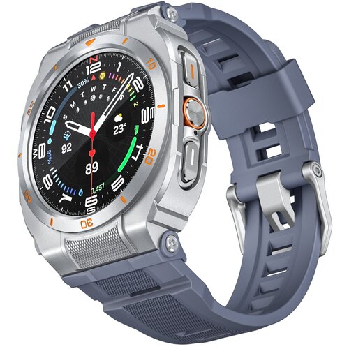 INF Zamenjava/kompatibilni del &ndash; Samsung Galaxy Watch Ultra 47MM silikonski pa&scaron;ček silver+blue, (5000264394) Cene