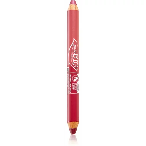 puroBIO cosmetics Duo Day & Night multifunkcionalna olovka za oči, usne i lice 4,2 g