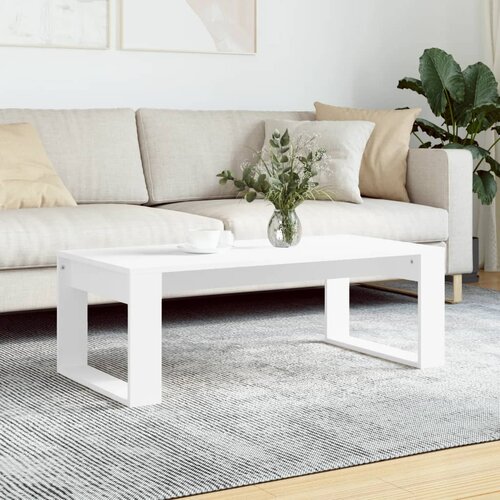  Stolić za kavu bijeli 102 x 50 x 35 cm od konstruiranog drva Cijene