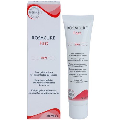 Synchroline Rosacure Fast gel emulzija za osjetljivo lice sklono crvenilu 30 ml Slike