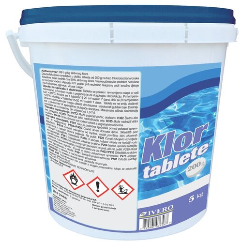 Ivero klor tablete 200g - 5kg Cene