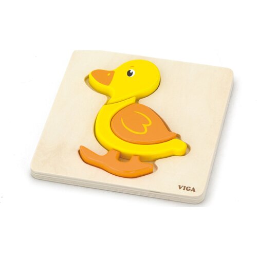 Viga drvene puzzle 4 dijela - patka Cene