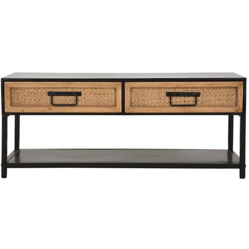 Mauro Ferretti Crni TV stalak 95x38 cm Hanoi - Slike