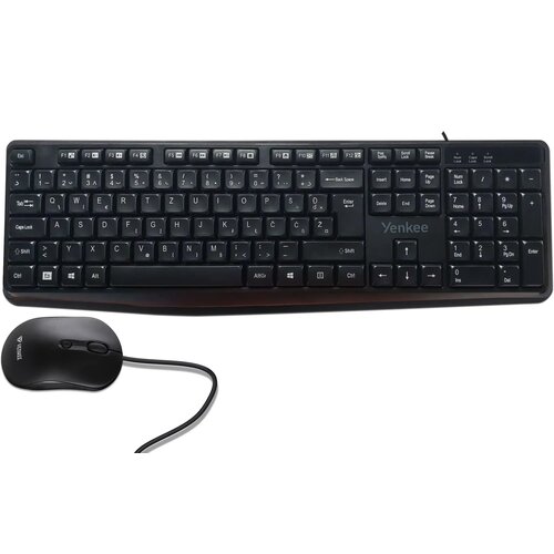  Tastatura + miš Yenkee YKM 1007 YU Crni Cene