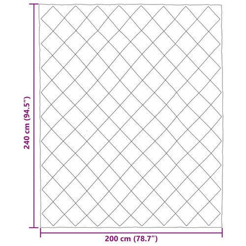 Puni pokrivač za cijelu godinu Crna i taupe 240 x 200 cm Slike