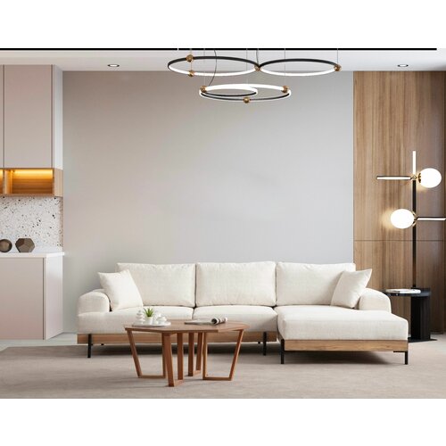 Atelier Del Sofa eti oak right - white white corner sofa Slike