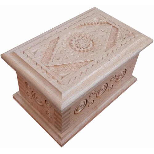  Drvena kutija za nakit 17x11x9 cm Slike