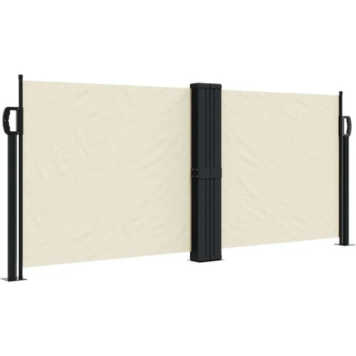  Uvlačiva bočna tenda 100 x 600 cm krem Slike
