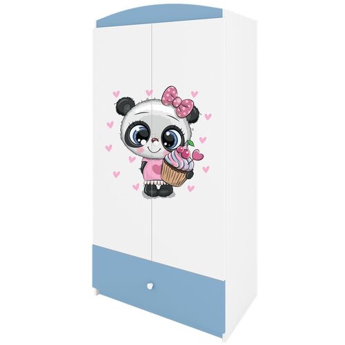 HAPPYKIDS Garderobni ormar Dreamy panda Plava Cene