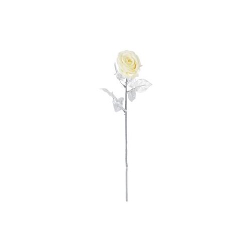 Ruža 67CM SREBRNO BIJELA PVC 77227 Slike