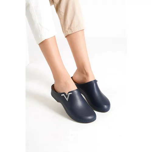 Capone Outfitters Mules - Dark blue - Flat