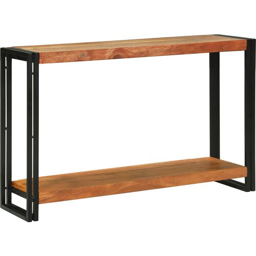 VidaXL Konzolna miza Rjava 120 x 33 x 75 cm Trden akacijev les Slike