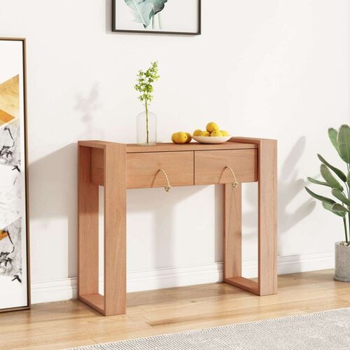  Konzolni stol 90 x 35 x 75 cm od masivne tikovine Slike