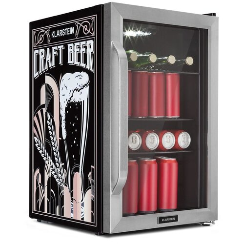 Klarstein beersafe 70, craft beer edition, hladnjak, srebro Slike