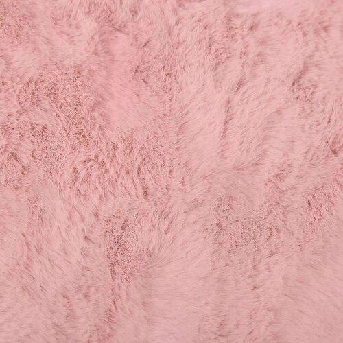  Faux Rabbit Fur Rug Ružičasta 80 x 150 cm Poliester Slike