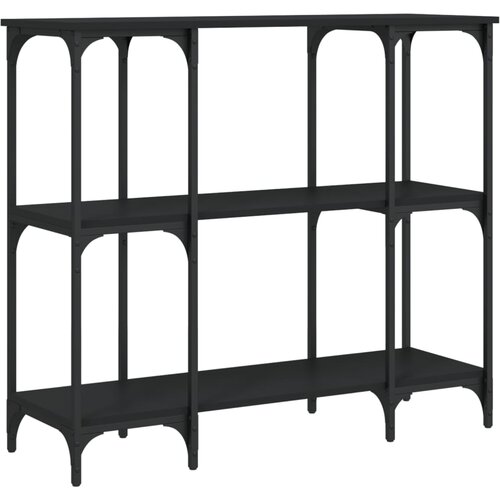 Maison Chic konzolna miza - miza ob steni črna 102x35x90 cm inženirski les, (21786642) Cene