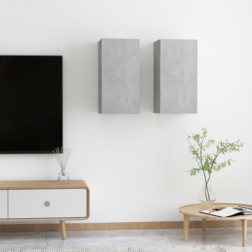  | TV ormarić | 2 pcs Beton siva 30.5 x 30 x 60 cm Konstruirano drvo Cene