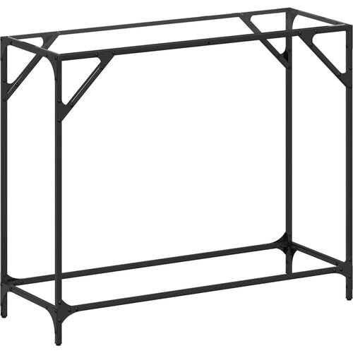 Maison Chic konzolna miza - miza ob steni s stekleno površino 98x35x81 cm jeklo, (21786195) Cene