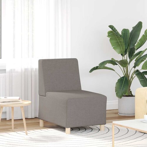 vidaXL Fotelja smeđesiva 55 cm od tkanine Cijene