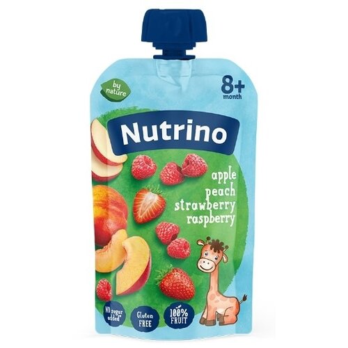 Nutrino pauč-jabuka,breskva,jagoda,malina 8+meseci 100g Cene
