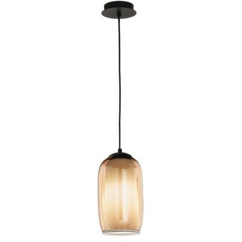  Ondaluce - Luster na kablu BONNIE 1xE27/15W/230V prečnik 15 cm crna/zadimljeno bež Cene
