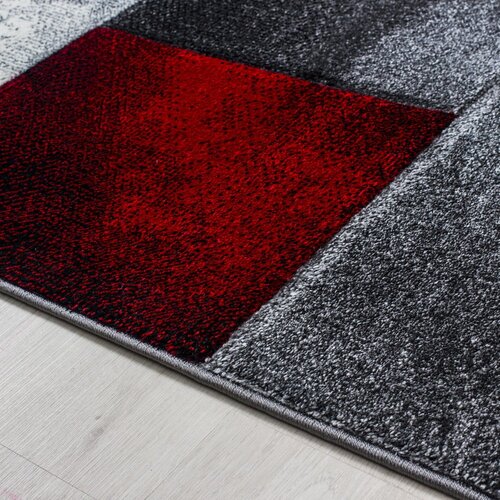 Ayyildiz Carpets Bordo rdeč/siv tekač 80x300 cm Hawaii &amp;ndash; Slike