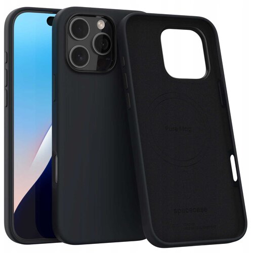 Spacecase OVITEK OVITEK ZA IPHONE 16 PRO MAX ČRN ZA MAGSAFE, (21967346) Cene